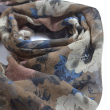 Load image into Gallery viewer, Elegant Viscose Artistic Plum Blossom Floral Print Fashion Scarf Wrap