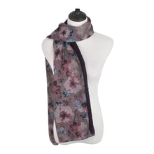 Load image into Gallery viewer, Elegant Viscose Artistic Plum Blossom Floral Print Fashion Scarf Wrap