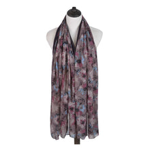Load image into Gallery viewer, Elegant Viscose Artistic Plum Blossom Floral Print Fashion Scarf Wrap