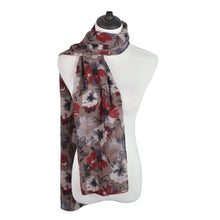 Load image into Gallery viewer, Elegant Viscose Artistic Plum Blossom Floral Print Fashion Scarf Wrap
