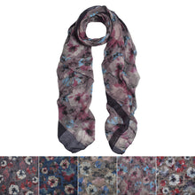 Load image into Gallery viewer, Elegant Viscose Artistic Plum Blossom Floral Print Fashion Scarf Wrap