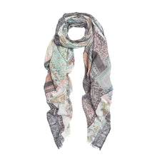 Load image into Gallery viewer, Premium Tribal Paisley Floral Print Frayed Edge Scarf Shawl Wrap - Diff Colors