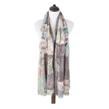 Load image into Gallery viewer, Premium Tribal Paisley Floral Print Frayed Edge Scarf Shawl Wrap - Diff Colors