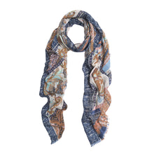 Load image into Gallery viewer, Premium Tribal Paisley Floral Print Frayed Edge Scarf Shawl Wrap - Diff Colors