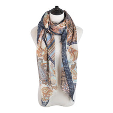 Load image into Gallery viewer, Premium Tribal Paisley Floral Print Frayed Edge Scarf Shawl Wrap - Diff Colors