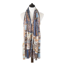 Load image into Gallery viewer, Premium Tribal Paisley Floral Print Frayed Edge Scarf Shawl Wrap - Diff Colors