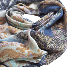 Load image into Gallery viewer, Premium Tribal Paisley Floral Print Frayed Edge Scarf Shawl Wrap - Diff Colors