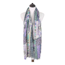 Load image into Gallery viewer, Premium Tribal Paisley Floral Print Frayed Edge Scarf Shawl Wrap - Diff Colors
