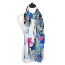 Load image into Gallery viewer, TrendsBlue Premium 100% Pure Silk Floral Scenery Painting Scarf Shawl Wrap