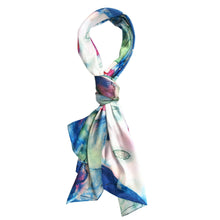 Load image into Gallery viewer, TrendsBlue Premium 100% Pure Silk Floral Scenery Painting Scarf Shawl Wrap