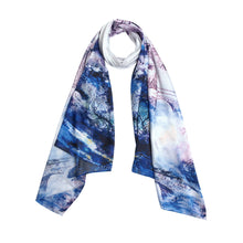 Load image into Gallery viewer, TrendsBlue Premium 100% Pure Silk Floral Scenery Painting Scarf Shawl Wrap