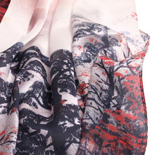 Load image into Gallery viewer, TrendsBlue Premium 100% Pure Silk Floral Scenery Painting Scarf Shawl Wrap