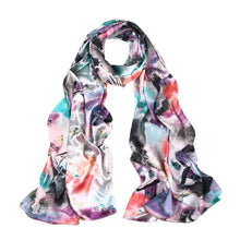 Load image into Gallery viewer, TrendsBlue Elegant Artistic Floral Scenery Painting Silk Feel Fashion Scarf Wrap