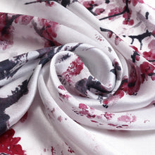 Load image into Gallery viewer, TrendsBlue Premium 100% Pure Silk Floral Print Small Square Scarf 21"
