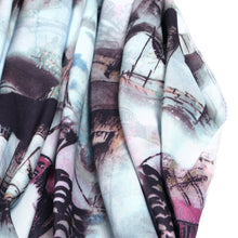 Load image into Gallery viewer, TrendsBlue Elegant Artistic Floral Scenery Painting Silk Feel Fashion Scarf Wrap