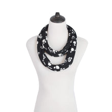 Load image into Gallery viewer, Premium Dog Paw Print Infinity Loop Circle Scarf - Different Colors
