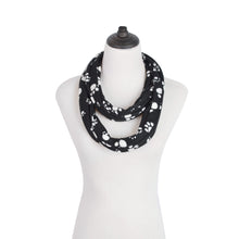 Load image into Gallery viewer, Premium Dog Paw Print Infinity Loop Circle Scarf - Different Colors