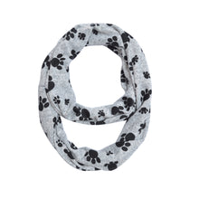 Load image into Gallery viewer, Premium Dog Paw Print Infinity Loop Circle Scarf - Different Colors