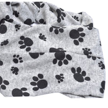 Load image into Gallery viewer, Premium Dog Paw Print Infinity Loop Circle Scarf - Different Colors