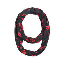 Load image into Gallery viewer, Premium Dog Paw Print Infinity Loop Circle Scarf - Different Colors