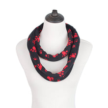 Load image into Gallery viewer, Premium Dog Paw Print Infinity Loop Circle Scarf - Different Colors