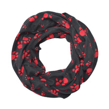 Load image into Gallery viewer, Premium Dog Paw Print Infinity Loop Circle Scarf - Different Colors