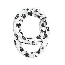 Load image into Gallery viewer, Premium Dog Paw Print Infinity Loop Circle Scarf - Different Colors