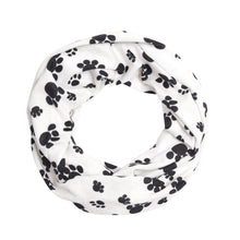 Load image into Gallery viewer, Premium Dog Paw Print Infinity Loop Circle Scarf - Different Colors