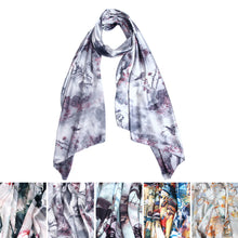 Load image into Gallery viewer, TrendsBlue Elegant Artistic Floral Scenery Painting Silk Feel Fashion Scarf Wrap