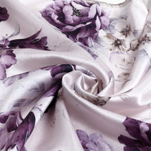 Load image into Gallery viewer, TrendsBlue Premium 100% Pure Silk Floral Print Small Square Scarf 21"
