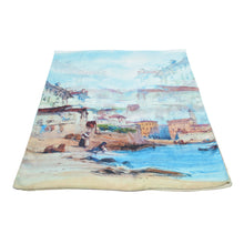 Load image into Gallery viewer, TrendsBlue Premium 100% Pure Silk Floral Scenery Painting Scarf Shawl Wrap