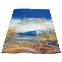 Load image into Gallery viewer, TrendsBlue Premium 100% Pure Silk Floral Scenery Painting Scarf Shawl Wrap