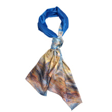 Load image into Gallery viewer, TrendsBlue Premium 100% Pure Silk Floral Scenery Painting Scarf Shawl Wrap