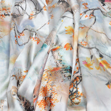 Load image into Gallery viewer, TrendsBlue Elegant Artistic Floral Scenery Painting Silk Feel Fashion Scarf Wrap