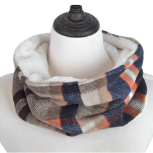 Load image into Gallery viewer, Premium Checker Plaid Soft Faux Fur Infinity Loop Circle Scarf - Diff Colors