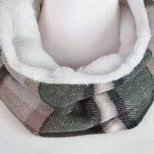 Load image into Gallery viewer, Premium Checker Plaid Soft Faux Fur Infinity Loop Circle Scarf - Diff Colors