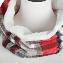 Load image into Gallery viewer, Premium Checker Plaid Soft Faux Fur Infinity Loop Circle Scarf - Diff Colors