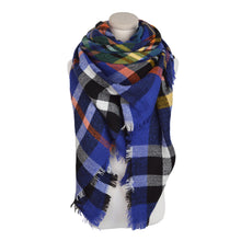 Load image into Gallery viewer, Premium Winter Large Soft Knit Plaid Checked Square Blanket Scarf Shawl Wrap