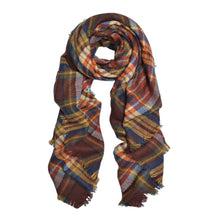 Load image into Gallery viewer, Premium Winter Large Soft Knit Plaid Checked Square Blanket Scarf Shawl Wrap