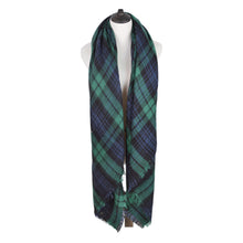Load image into Gallery viewer, Premium Winter Large Soft Knit Plaid Checked Square Blanket Scarf Shawl Wrap