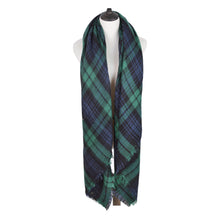 Load image into Gallery viewer, Premium Winter Large Soft Knit Plaid Checked Square Blanket Scarf Shawl Wrap
