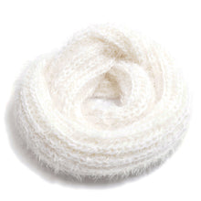 Load image into Gallery viewer, Super Soft Solid Color Winter Rib Knit Fur Thick Infinity Loop Circle Scarf