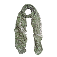 Load image into Gallery viewer, Elegant Soft Floral Vine Leaves Print Fashion Scarf Wrap - Different Colors