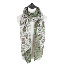 Load image into Gallery viewer, Elegant Soft Floral Vine Leaves Print Fashion Scarf Wrap - Different Colors