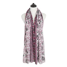 Load image into Gallery viewer, Elegant Soft Floral Vine Leaves Print Fashion Scarf Wrap - Different Colors