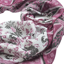 Load image into Gallery viewer, Elegant Soft Floral Vine Leaves Print Fashion Scarf Wrap - Different Colors