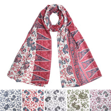 Load image into Gallery viewer, Elegant Soft Floral Vine Leaves Print Fashion Scarf Wrap - Different Colors