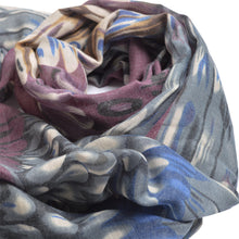 Load image into Gallery viewer, Elegant Multi Color Feather Print Frayed Edge Fashion Scarf Shawl Wrap