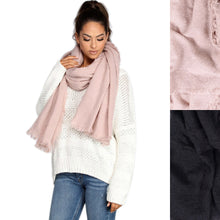 Load image into Gallery viewer, Premium Oversize Large Winter Warm Knit Fuzzy Blanket Scarf Wrap Shawl