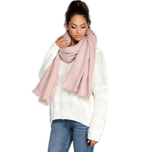 Load image into Gallery viewer, Premium Oversize Large Winter Warm Knit Fuzzy Blanket Scarf Wrap Shawl